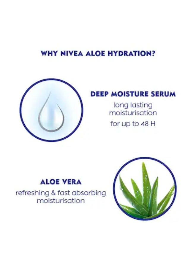 نيفيا لوشن الجسم نيفيا ألو المرطب بالصبار، عبوة من قطعتين، 400 مل، عبوة اقتصادية (800 مل) - Image 3